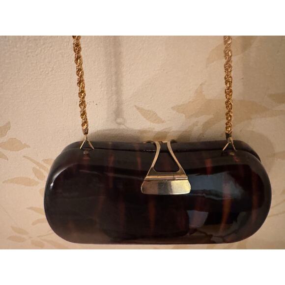 Vintage Magid of Italy Made for Morle Hand Made Tortoise Shell Handbag - Picture 4 of 4